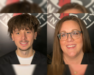 YSU ADN Students Gage Newsom and Robin Bidinotto.