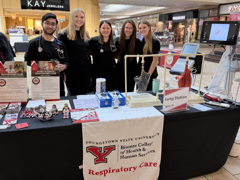 Respiratory Care students at local health fair.