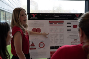 YSU School Psychology student presenting research